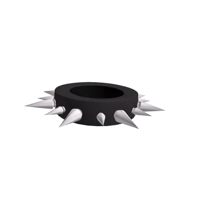 Black Spiky Goth Necklace